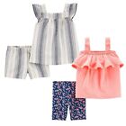 Baby Girls' 4-Piece Top & Shorts Set 3M,9M,24M