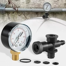 Filter Air Relief Gauge Adapter DEX2400S + Pressure Gauge ECX270861 + O-ring Set