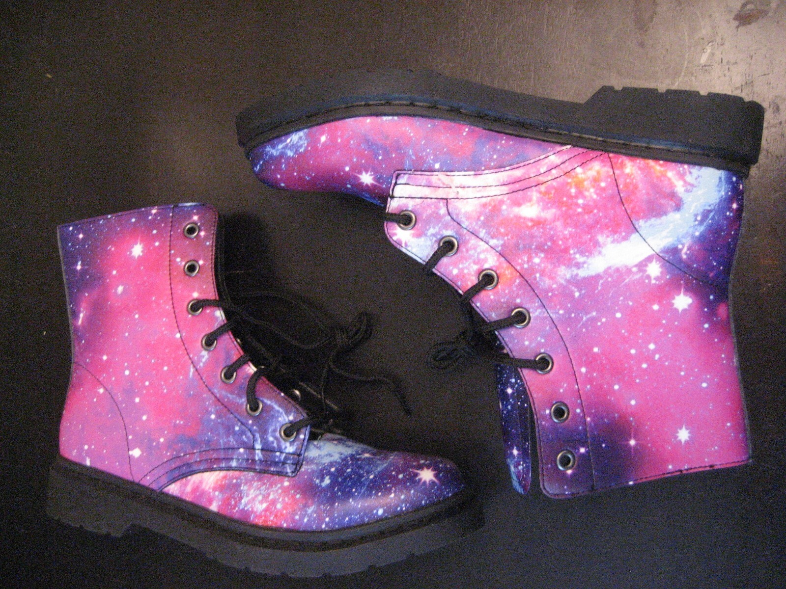 ELECTRO THREADS Multicolor GALAXY Combat Boots Un… - image 4