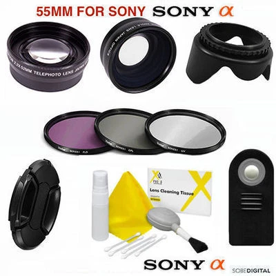 VIVITAR/XIT FOR SONY ALPHA FISHEYE LENS +ZOOM FOR Sony Alpha A35 A37 A55 A57 A58 A65 A77 A99 A200 A350 A500