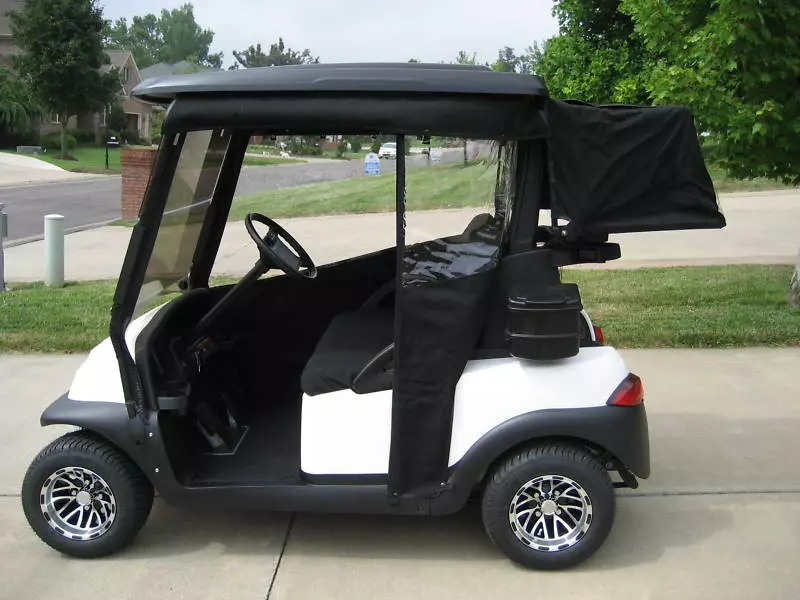 Sunbrella Track-Style Golf Cart Enclosure