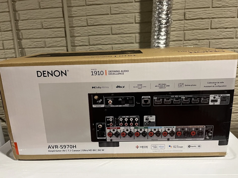 Denon AVR-S970H 7.2 Channel Network A/V Receiver - Image 3 of 3