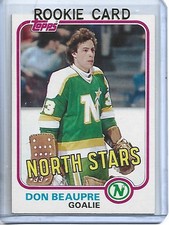 Don Beaupre 1981-82 Topps Hockey Rookie Card #103W-Minnesota North Stars. rookie card picture