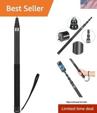 Long-Lasting 118  Carbon Fiber Selfie Stick for Insta360  GoPro Action Cameras