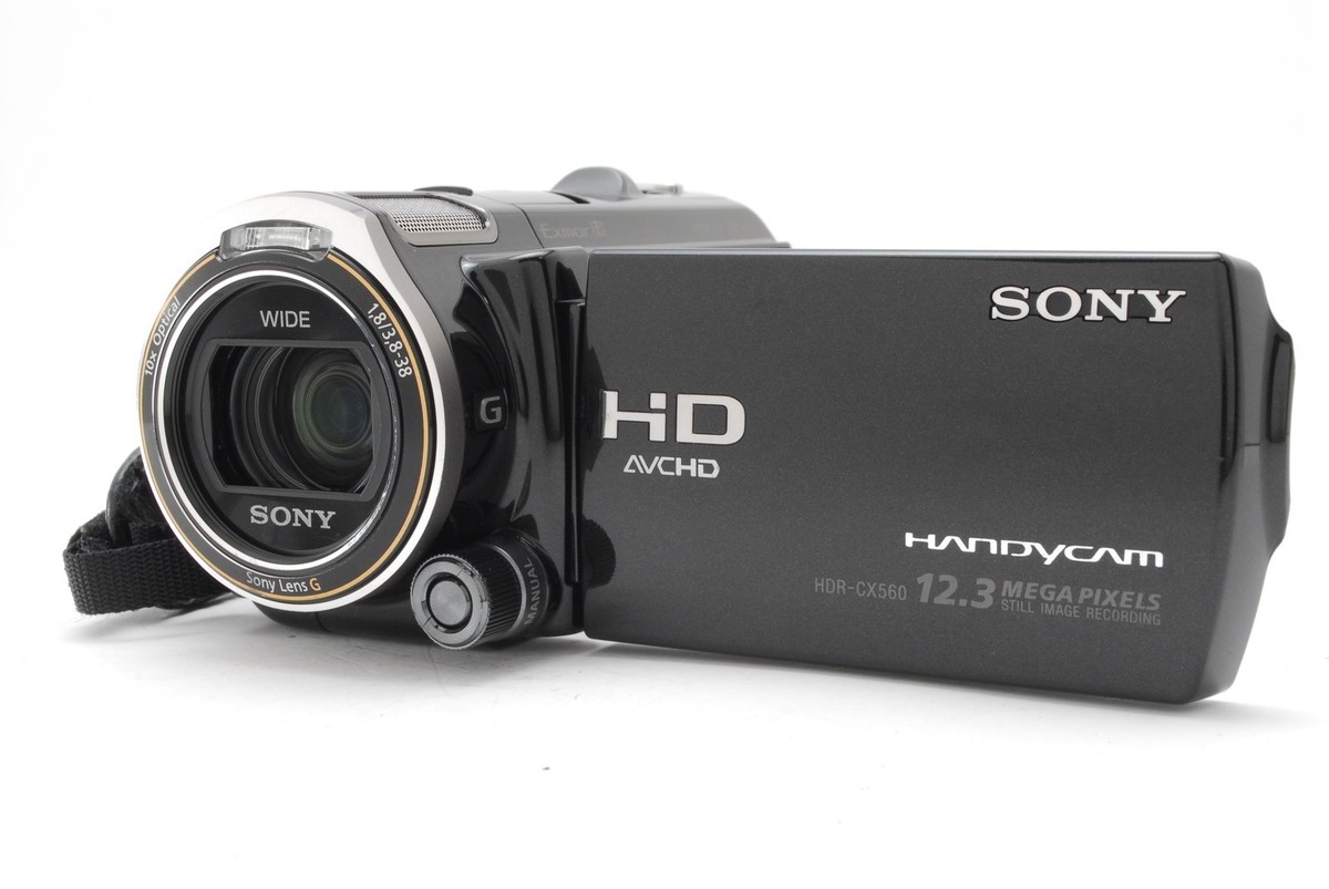 NEAR MINT+ w/Box] SONY Handycam HDR-CX560V Black Digital Camcorder