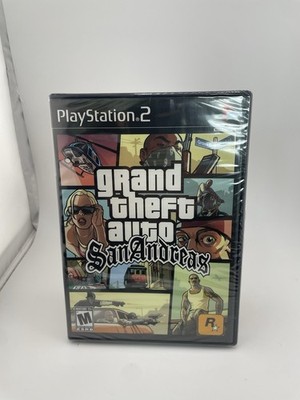 Grand Theft Auto San Andreas Sony Playstation 2, 2004 PS2 New Sealed