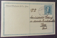Postkarte,  Eduard  Hofmann   Graz,  1917,