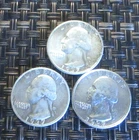 1937 Washington Quarter all three mints P,D,S Various details.