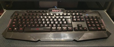 METRO AURA 3 FARB USB BELEUCHTETE TASTATUR PRO GAMING BACKLIT