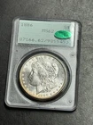 1886 P Morgan Silver Dollar PCGS MS62 CAC OGH Rattler Stunning Gem BU Coin (3503