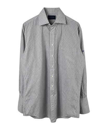 Celine, Vintage 2003 Celine Triomphe Logo French Cuff Dress Shirt Mens L