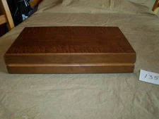 VTG INTL 1847 ROGERS BROS WOOD SILVER FLATWARE HOLDER STORAGE BOX CHEST CASE 135