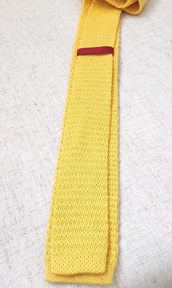 Nuevo con etiquetas Nordstrom 1901 Hombres 2 Corbatas de Punto Ajustadas Paquete Amarillo Azul Boda Trabajo Foto 2 de 4