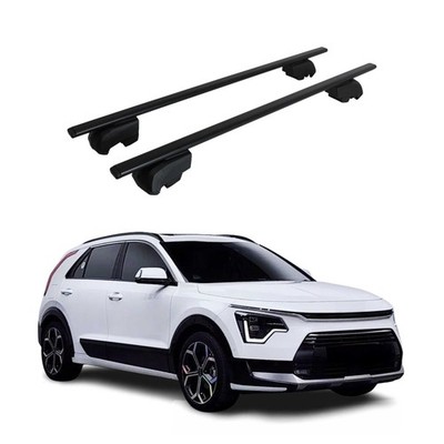 For Kia Niro 2023-2025 OMAC G003052 Black Flush-Mounted Roof Rails Cross Bars