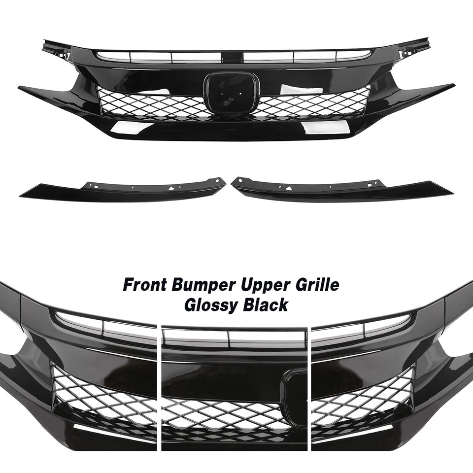 For 2016-2021 Honda Civic Type R Style Front Bumper Cover Kit with ...