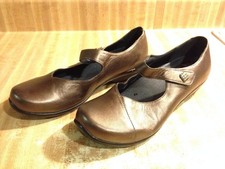 Dansko Womens 38 Opal Copper Bronze Metallic Slip On Mary Jane Ballet Flats