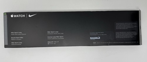 Apple Nike Black Sport Loop Watch Band 45mm. New - Photo 2 sur 4