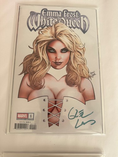 Emma Frost: White Queen #1G 1:25 signiert Greg Land Variante!