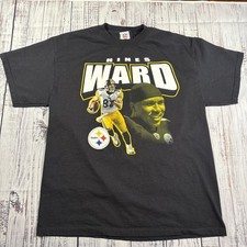 90s Y2K Pittsburgh Steelers L Hines Ward Black Tshirt RARE Vintage Football NFL