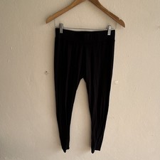 Kmart Women s M Black Solid Ankle Leggings Regular Polyester Spandex
