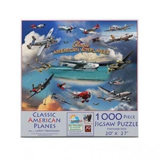 SUNSOUT INC - Classic American Planes - 1000 pc Jigsaw Puzzle by Artist: Larr...