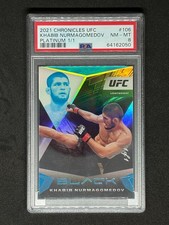 Khabib Nurmagomedov 2021 Chronicles PLATINUM Black Ufc #106 /1 PSA 8 TRUE 1/1