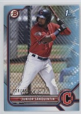2022 Bowman Prospects Sky Blue Border 128/499 Junior Sanquintin #BP-80