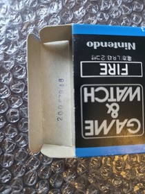 Nintendo Game & Watch Fire Silver Screen NOS Brand New  Lcd Handheld Electronic 