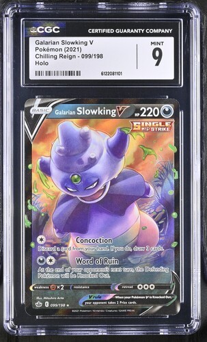 Galarian Slowking V *CGC 9* Holo *Chilling Reign* #99 *2021* Pokemon