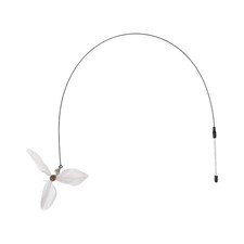 Cat Teaser Windmill Style Handheld with Bell for Cat for Pet Interactive Gray