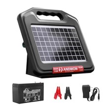 S1000 1 Joule Solar Fence Charger, 40 Miles Solar Electric Fence Charger for