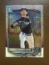 THOMAS WHITE 2025 Bowman Chrome Mega Box MOJO REFRACTOR ROOKIE #BCP-69 - NM/MT