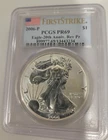 2006-P $1 American Silver Eagle 20th Anniversary Reverse PR69 First Strike PCGS