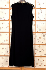 Lauren Ralph Lauren Dress Women Size 6 Black Sleeveless Career Old Money