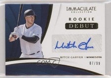 2018 Panini Immaculate Rookie Debut Signatures 7/99 Mitch Garver Auto s3g