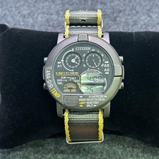 CITIZEN x BEAMS Exclusive ANA-DIGI TEMP Round Watch Black Dial Quartz Working