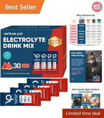 High Sodium Hydration Packets - Sugar-Free Electrolytes for Active Lifestyles