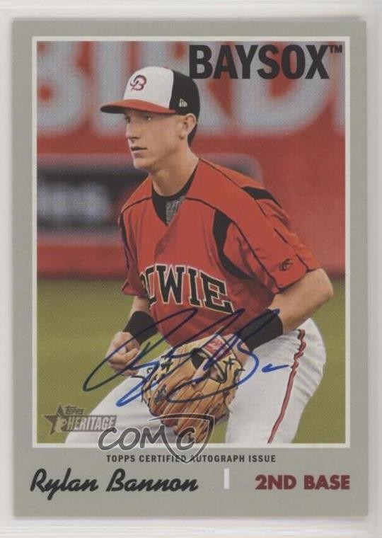 Rylan Bannon #ROA-RB 2019 Topps Heritage Minor League Baseball Real One Autographs