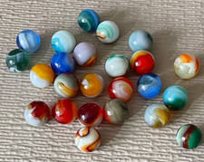 Vintage Lot of 24 JABO Classic 5/8" Marbles MINT to NM