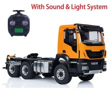 1/14 6x6 Rc Tractor Truck Metal Chassis 2-speed Transmission Car Sounds Lights