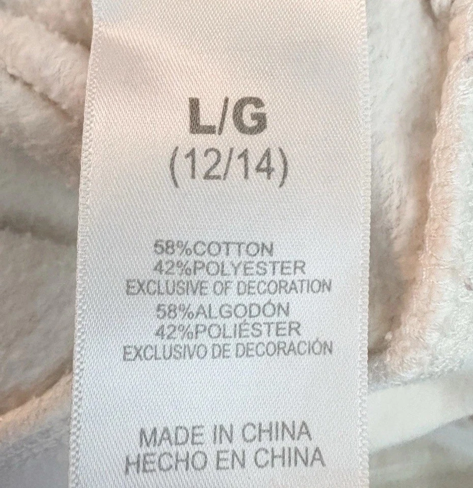 Sudadera Indiana Hoosiers Vintage Crema con Bordado Rosa Talla Grande/12-14 Foto 4 de 4