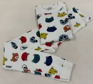 Hanna Andersson Sz 140 US 10 Pajamas Set Animals Long Sleeve Top & Pants