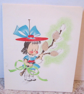 Vintage 1930’s 1950’s Easter Card Susie Q? Norcross D