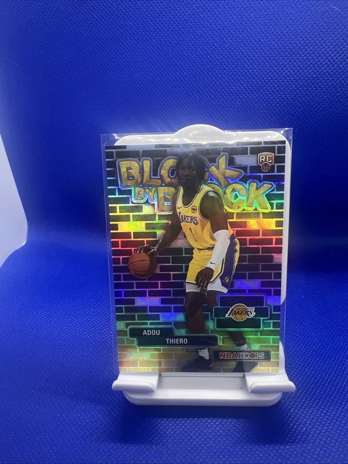 2025-26 NBA Hoops Adou Thiero #BYB-36 ROOKIE Block by Block SSP Case Hit