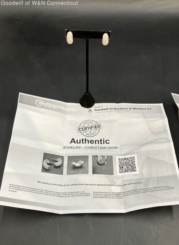 Authentic Christian Dior Earrings (2 Pairs)