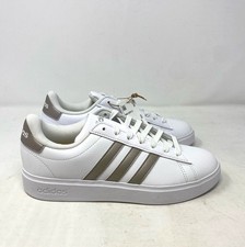 adidas Grand Court 2.0 Women  s Tennis Shoes White/cyber Metallic GW9215 Size 9