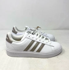 Adidas Grand Court 2.0 sneaker/ Tennis Shoes White/cyber Metallic Size 9 1/2