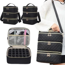 Portable Nail Polish Carrying Case for UV Light Nail Drill Tools Accessories Sto