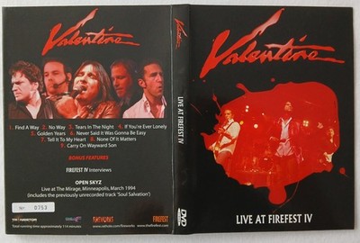 Valentine - Live at Firefest IV DVD+CD Digipak Neu !  Hugo, Valentine, Open Skyz