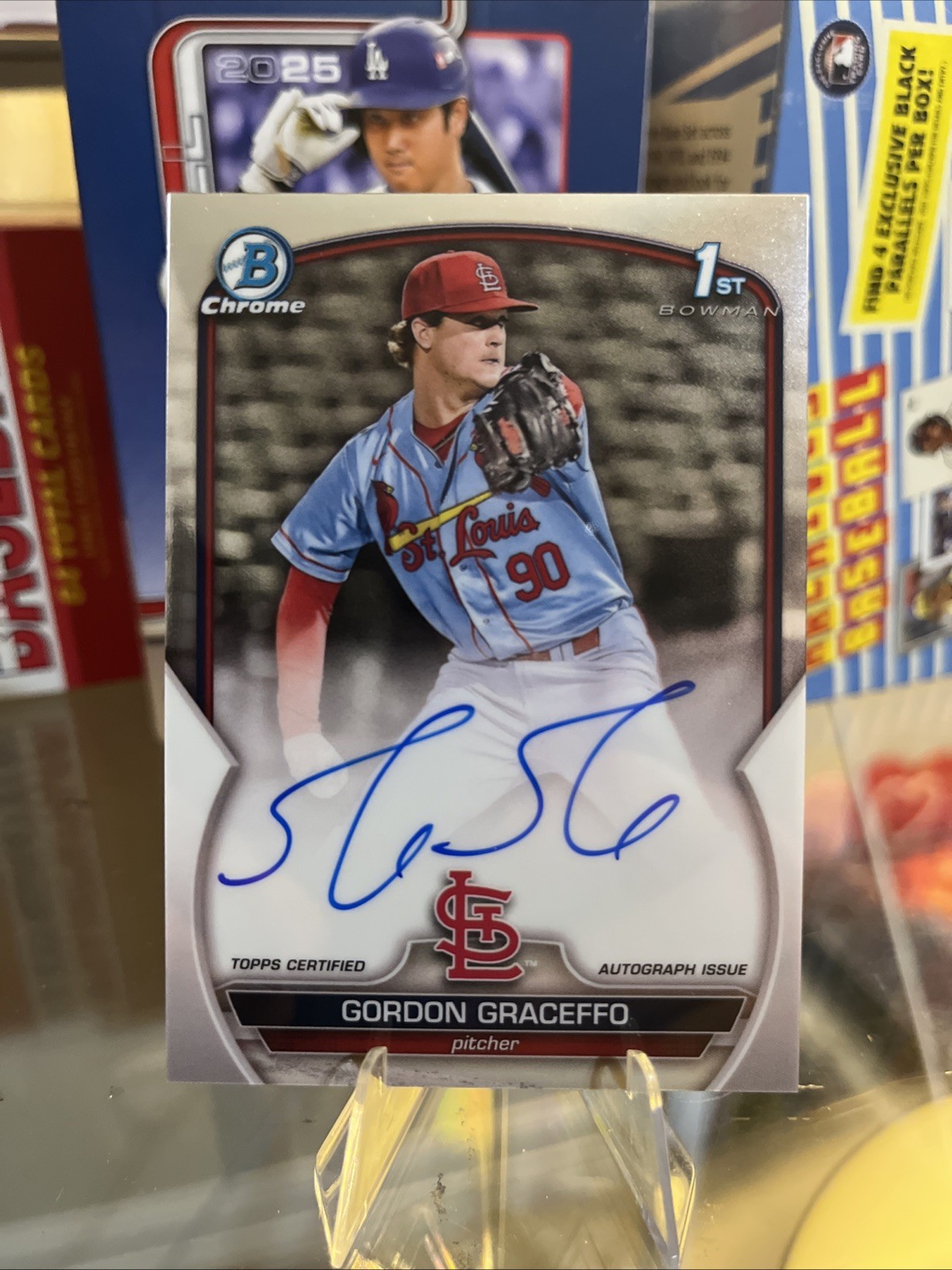 2023 Bowman Chrome Gordon Graceffo Auto 1st #CPA-GGO Cardinals